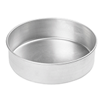 Winco Round Aluminum Cake Pan, 10" Dia. x 3" Deep