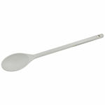 Winco Solid 15" White Serving Spoon 