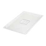 Winco SP7100S 1/1 Size Polycarbonate Food Pan Cover with Handle, Solid
