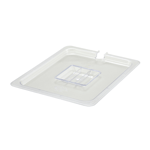 Winco SP7200C 1/2 Size Poly Ware Polycarbonate Food Pan Cover, Slotted
