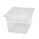Winco SP7208 Poly-Ware Polycarbonate Half Size Food Pan 7-3/4" High