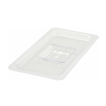 Winco SP7300S 1/3 Size Poly Ware Polycarbonate Food Pan Cover with Handle, Solid