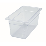 Winco SP7306 Poly-Ware Polycarbonate 1/3 Size Food Pan 5-1/2" High