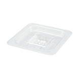 Winco SP7600S 1/6 Size Poly Ware Polycarbonate Food Pan Cover with Handle, Solid
