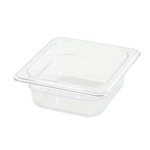 Winco SP7602 Poly-Ware Polycarbonate 1/6 Size Food Pan 2-1/2" High