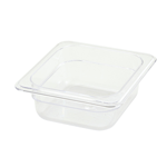 Winco SP7602 Poly-Ware Polycarbonate 1/6 Size Food Pan 2-1/2