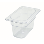 Winco SP7904 Poly-Ware Polycarbonate 1/9 Size Food Pan 3-1/2