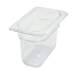 Winco SP7906 Poly-Ware Polycarbonate 1/9 Size Food Pan 6" High