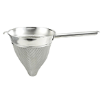 Winco Stainless Steel Bouillon Strainer with Extra Fine Mesh, 10"
