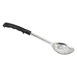 Winco Stainless Steel Perforated Basting Spoon with Stop Hook, 11