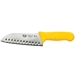 Winco Stal 7" Yellow Santoku Knife