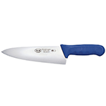 Winco Stal Blue 8" Wide Cook's Knife 