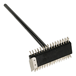 Winco Two Sided Wire Brush, 30" Handle