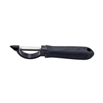 Winco VP-303 7-1/2" Vegetable Peeler with Soft Grip Black Handle