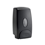 Winco Wall Mounted Black Plastic Soap Dispenser  