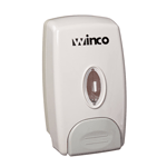Winco Wall Mounted White Plastic Soap Dispenser  