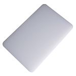 Winco White Polyethylene Cutting Board 1/2" Thick - 6" x 10"
