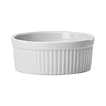 Winco White Porcelain Fluted Ramekin, 8 oz. - Case of 36