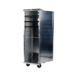 Winholt Enclosed Tray Cabinet, Heavy Duty Aluminum, 21"W x 27"D x 68" High