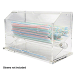 Winco ACSD-712 Clear Acrylic Straw Dispenser