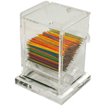 Winco ACTD-3 Acrylic Toothpick Dispenser, 3