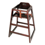 Winco Assembled Mahogany High Chair