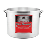 Winware by Winco AXHA-20 20 Qt. Aluminum Sauce Pot, 6mm, Super Aluminum