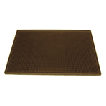 Winco BM-1812B Bar Service Mat 18" x 12" Brown