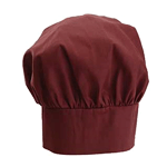 Winware by Winco CH-13 Chef Hat 13", Cotton/Poly Blend - Burgundy