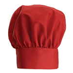 Winware by Winco CH-13 Chef Hat 13", Cotton/Poly Blend - Red