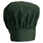 Winware by Winco CH-13 Chef Hat 13", Cotton/Poly Blend - Green