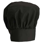 Winware by Winco CH-13 Chef Hat 13", Cotton/Poly Blend - Black