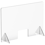 Winco Countertop Safety Shield Guard 48"W x 32"H with Window, ACSS-4832W