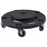 Winco Dolly For Brute Container - Round - Black, DLR-18