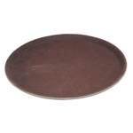 Winco Easy Hold Tray, Round, Brown