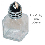 Winco G-100 Salt Shaker, Mini-Cube, Chrome Plated Metal Top, 1/2 Oz.