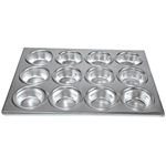Winco Muffin Pan, 12 Cup, Aluminum