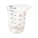 Winware by Winco PMCP-25 Polycarbonate Measuring Cup - 1 Cup