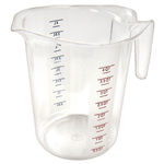 Winware by Winco PMCP-400 Polycarbonate Measuring Cup - 4 Qt.