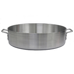 Winco 24 Quart Precision Extra Heavy 6.0 mm Aluminum Brazier 