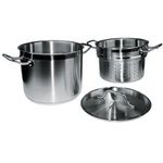 Winco Stainless Steamer/Pasta Cooker with Cover, 12 Quart