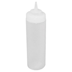 Winco Wide-Mouth Squeeze Bottle, Clear, 32 Oz