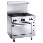 Wolf C36C-6BP Challenger LP Gas Range 36", 6 Open Burners