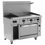 Wolf C48C-2B36GP Challenger LP Gas Range 48", 2 Burners, 36" Manual Griddle