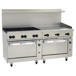 Wolf C72SS-6B36GN Challenger Natural Gas Range 72", 6 Burners, 36" Manual Griddle