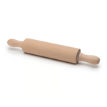 Wood Rolling Pin with Ball Bearings, barrel size 6" x 1.75" diam. Overall size including handles, 10"