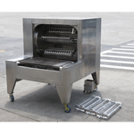 Woodstone MT. OLYMPUS WS-SFR-6-SB Stone Fired Rotisserie on Wheels with Cooking Grill, Used Excellent Condition